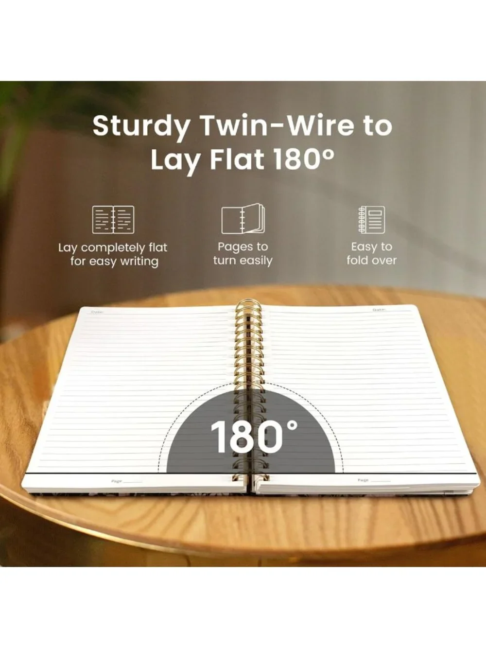 Thick B5 Spiral Notebook Journal, 300 Pages, College Ruled, Perfect for Work